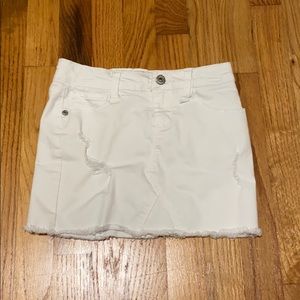 Cute white ripped skirt